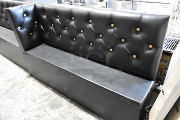 2 Black Single Sided Booth. Includes 112x19x42. 2 Times Your Bid! - Image 3 of 5