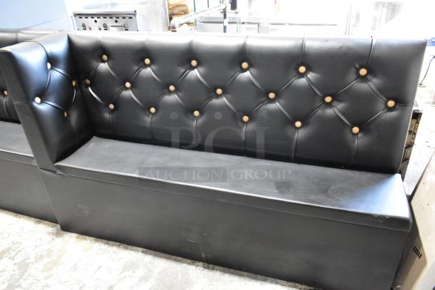 2 Black Single Sided Booth. Includes 112x19x42. 2 Times Your Bid! - Image 4 of 5