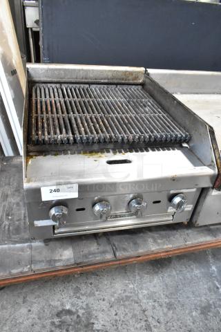 Southbend Stainless Steel Commercial Countertop Natural Gas Powered Charbroiler Grill.