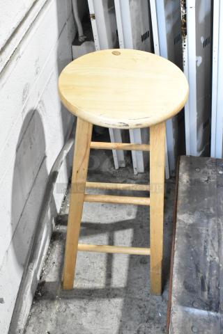 2 Wooden Stools. 2 Times Your Bid!