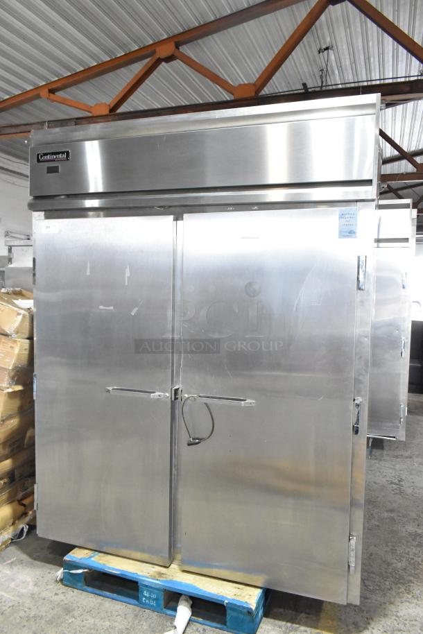 Continental DL2RI-SS Stainless Steel Commercial 2 Door Roll In Rack Cooler. 115 Volts, 1 Phase. Tested and Working! - Image 2 of 6