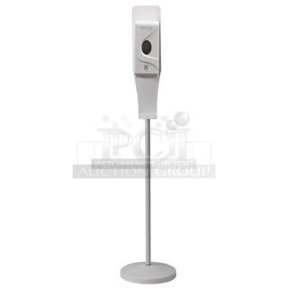 60 BRAND NEW IN BOX! Service Ideas ADISPWSTD 27 oz Gel Soap and Hand Sanitizer Dispenser w/ Floor Stand - 53"H, White. 60 Times Your Bid!