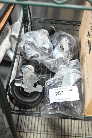 ALL ONE MONEY! Lot of 4 Commercial Casters