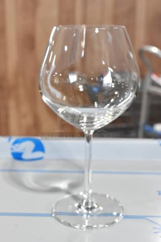 BRAND NEW SCRATCH AND DENT! Box of 9 5539122b Acopa Elevation 21.5 oz. Burgundy Wine Glass