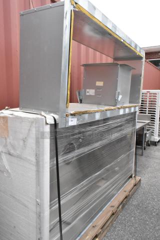 7' CaptiveAire 4824 VHB Stainless Steel Commercial Steam Hood.