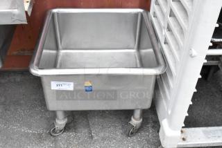 Stainless Steel Bay on Commercial Casters.