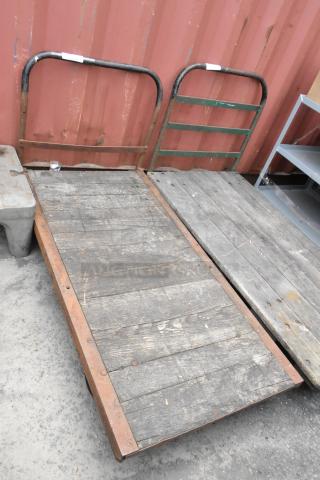 Flat Cart on Commercial Casters.