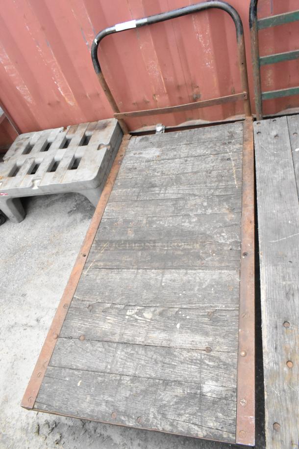 Flat Cart on Commercial Casters. - Image 2 of 5