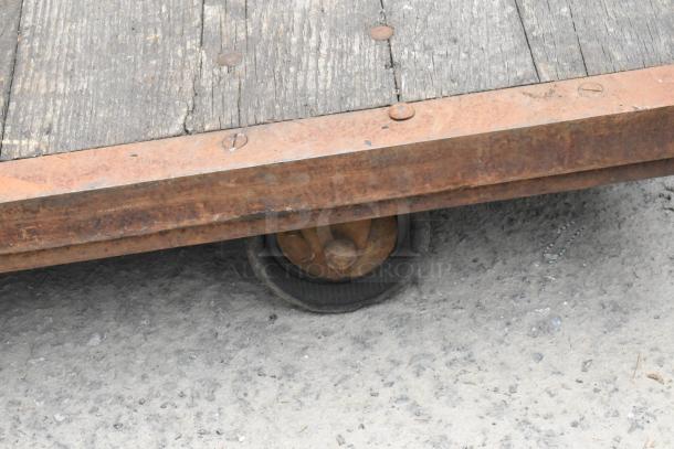Flat Cart on Commercial Casters. - Image 5 of 5
