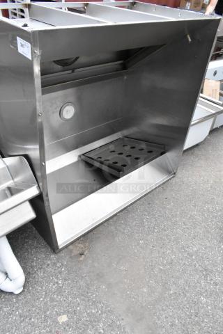 4' CaptiveAire 4830 ND-2 Stainless Steel Commercial Grease Hood.