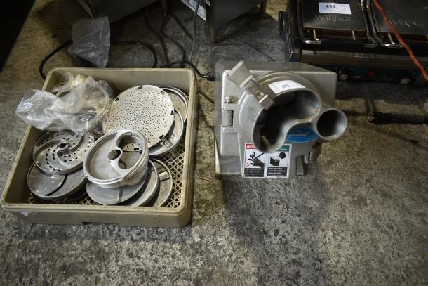 General P507L Metal Commercial Countertop Food Processor w/ 12 Various Metal Food Processor Blades.. 115 Volts, 1 Phase. Tested and Working! - Image 1 of 15