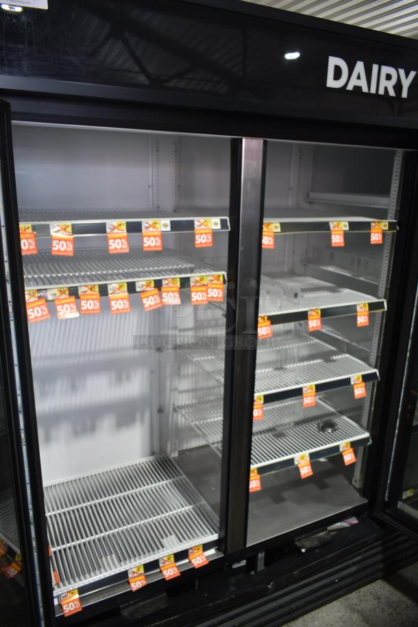 2016 True GDM-72-HC Metal Commercial 3 Door Reach In Cooler Merchandiser w/ Poly Coated Racks. 115 Volts, 1 Phase. Tested and Working! - Image 5 of 10