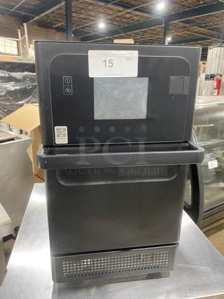 MerryChef! 2024! Late Model! Commercial Black Electric Powered Countertop High Speed Rapid Cook Oven! Model: Eikon E2S SN: 2406213091358! 208/240V 1 Phase!