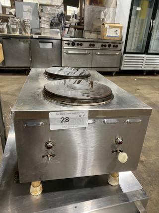 Commercial Stainless Steel Electric Powered Countertop Dual Front-To-Back Hot Plate! On Legs!