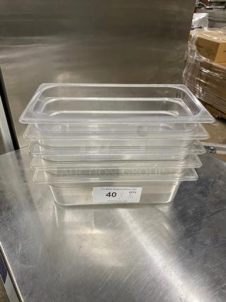 Lot Of Commercial Clear Polycarbonate Food Pans! ALL ONE MONEY!