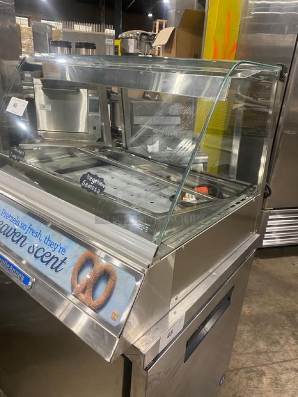 Auntie Anne's Style Commercial Stainless Steel Electric Powered Countertop Heated Pretzel Merchandiser Display Showcase! With Rear Sliding Doors! - Image 2 of 8