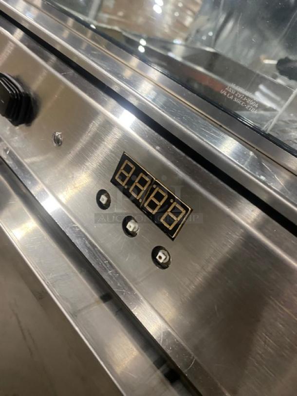 Auntie Anne's Style Commercial Stainless Steel Electric Powered Countertop Heated Pretzel Merchandiser Display Showcase! With Rear Sliding Doors! - Image 6 of 8