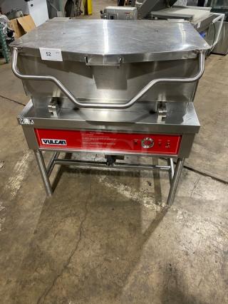 Vulcan Commercial Stainless Steel Electric Powered Ultra Tilt Skillet/Tilted Braising Pan! 208V 3 Phase! On Legs!