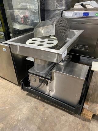 Patty-O-Matic Commercial Stainless Steel Electric Powered Countertop 75 Lb. Automatic Patty Forming Machine! Model: 300A SN: 3363! 115V 1 Phase! WORKING WHEN REMOVED!