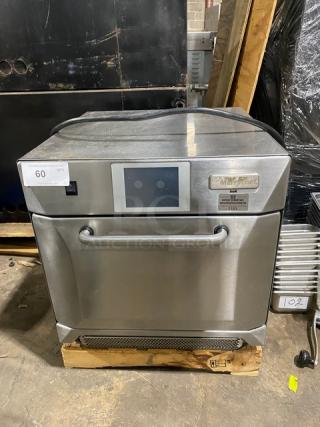 MerryChef! Late Model! Commercial Stainless Steel Electric Powered Countertop High-Speed Rapid Cook Turbo Oven! With Wired Oven Rack! Model: Eikon E4 SN: 1208213090597! 208/240V 2 Phase +GND!