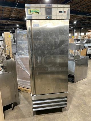 Avantco Commercial Stainless Steel Solid Single Door Reach In Freezer! Model: 178SS1FHC SN: 6101170218040245! 115V! On Casters!