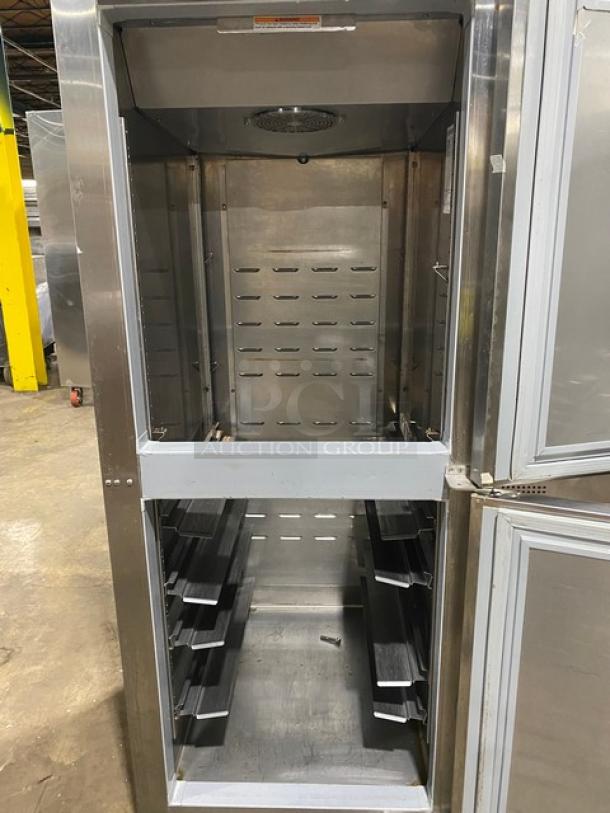 Hoshizaki Commercial Stainless Steel Solid Single Section Half Door Reach-In Refrigerator! Energy Star Certified! With Pan Slides! Model: CR1S-HS SN: F60066B! 115V 1 Phase! On Casters! - Image 5 of 10