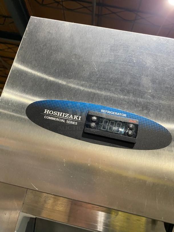 Hoshizaki Commercial Stainless Steel Solid Single Section Half Door Reach-In Refrigerator! Energy Star Certified! With Pan Slides! Model: CR1S-HS SN: F60066B! 115V 1 Phase! On Casters! - Image 9 of 10