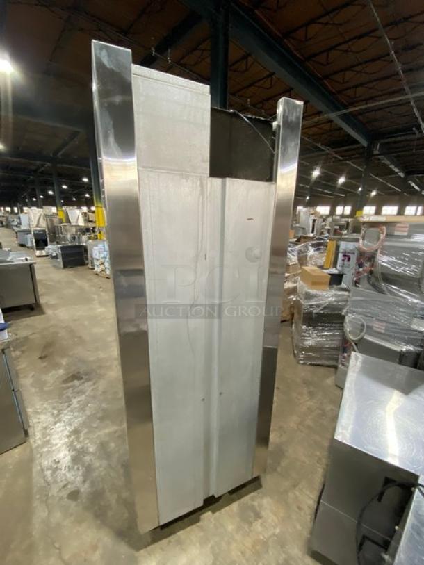 Traulsen Commercial Stainless Steel Single Section Half Door Reach In Refrigerator! With Built In Pan Slides! Model: AHT-1-32WUT SN: M9374206N! 115V 1 Phase! On Casters! - Image 4 of 9