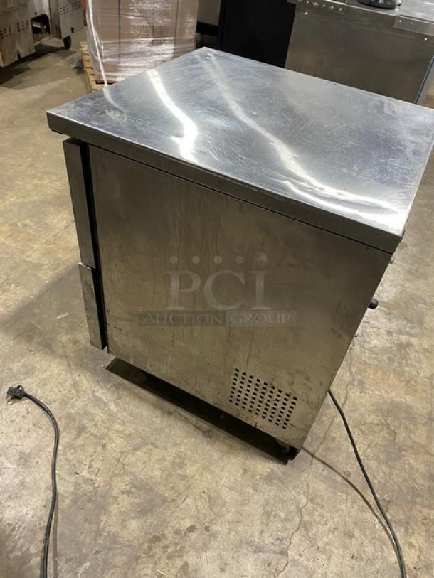 True Commercial Stainless Steel 2 Drawer Undercounter Worktop Refrigerator! Model: TUC-27D-2 SN: 7802121! 115V 1 Phase! On Casters! - Image 4 of 8
