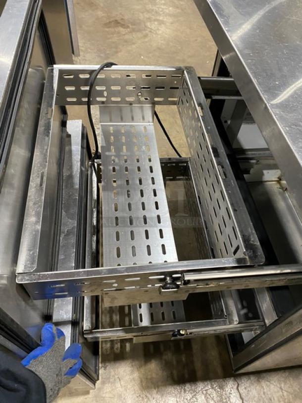 True Commercial Stainless Steel 2 Drawer Undercounter Worktop Refrigerator! Model: TUC-27D-2 SN: 7385235! 115V 1 Phase! On Casters! - Image 5 of 7