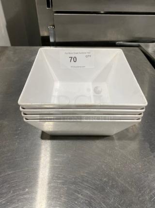 American Metalcraft Commercial White Square Bowls! ALL ONE MONEY!