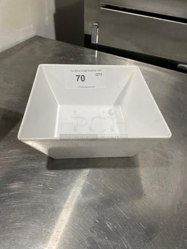 American Metalcraft Commercial White Square Bowls! ALL ONE MONEY! - Image 2 of 4