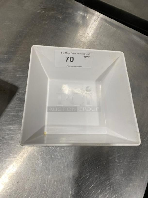 American Metalcraft Commercial White Square Bowls! ALL ONE MONEY! - Image 3 of 4