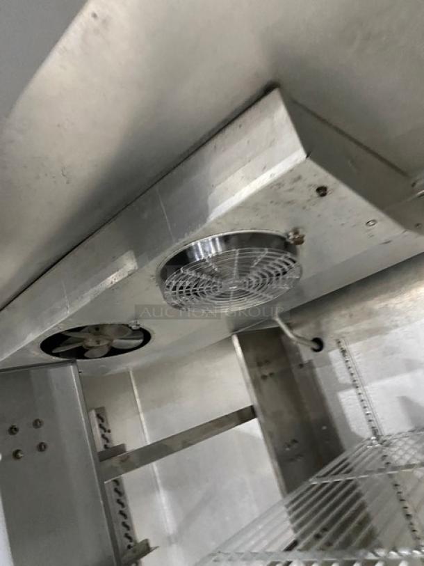 Continental Commercial Stainless Steel Solid 2 Door Reach In Freezer! With Pan Slides & Poly Coated Wire Racks! Model: 2F SN: 146A2590! 115V 1 Phase! On Casters! - Image 6 of 9