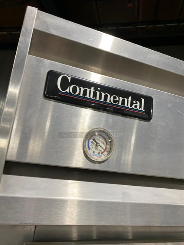 Continental Commercial Stainless Steel Solid 2 Door Reach In Freezer! With Pan Slides & Poly Coated Wire Racks! Model: 2F SN: 146A2590! 115V 1 Phase! On Casters! - Image 8 of 9