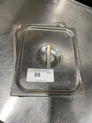 Lot Of Commercial Stainless Steel Hotel/Steamtable Pan Lid/Covers! ALL ONE MONEY!