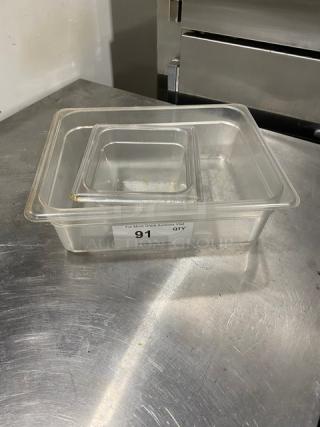 Lot Of Commercial Clear Food Pans! ALL ONE MONEY!