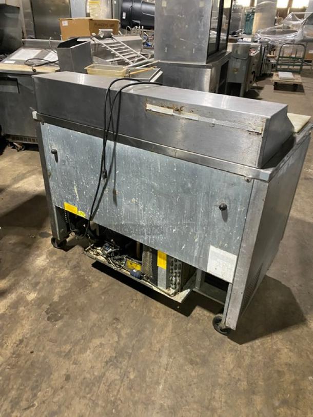 Fagor Commercial Stainless Steel 2 Door Refrigerated Bain Marie Style Mega Top Salad/Sandwich Prep Table! With Cutting Board! Model: FST-48-12 SN: 11100920M! 115V 1 Phase! On Casters! - Image 3 of 9