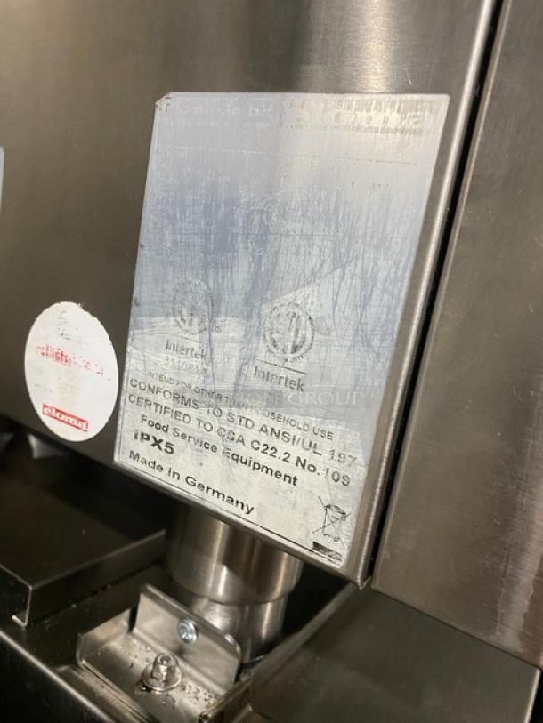 Eloma Genius Series Commercial Stainless Steel Electric Powered Double Stacked Combi Oven! With Digital Controls! With Built In Pan Slides & Wired Racks! On Legs! 2X Your Bid Make One Unit! - Image 8 of 9