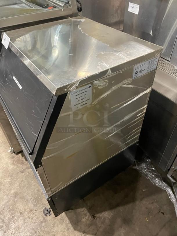 Maxx Ice Commercial Stainless Steel Electric Powered Undercounter Automatic Ice Maker/Bin Combo! Model: MIM250 SN: 1408025000425! 115V! On Legs! - Image 2 of 7