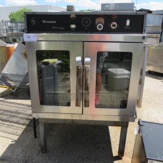 One Vulcan Thermaire Electric  Oven With 4 Racks, On A Stand. Model# ET-10. Unable To Test. 208 Volt. 3 Phase. 36X39X53