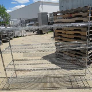 One Metro Shelf With 4 Shelves. 72X18X63
