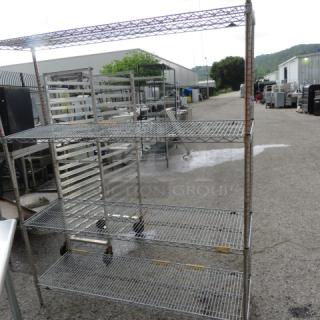 One Metro Shelf With 4 Shelves. 60X18X74
