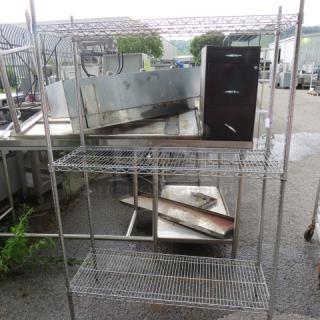 One Metro Shelf With 3 Shelves. 48X18X73