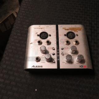 One Alesis Portable 2 Channel USB Audio Interface. #IO/2.