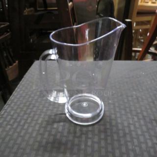 NEW Clear Poly Pitcher. 8XBID