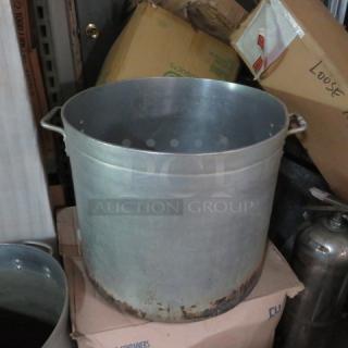 One Aluminum Stock Pot. 20X18