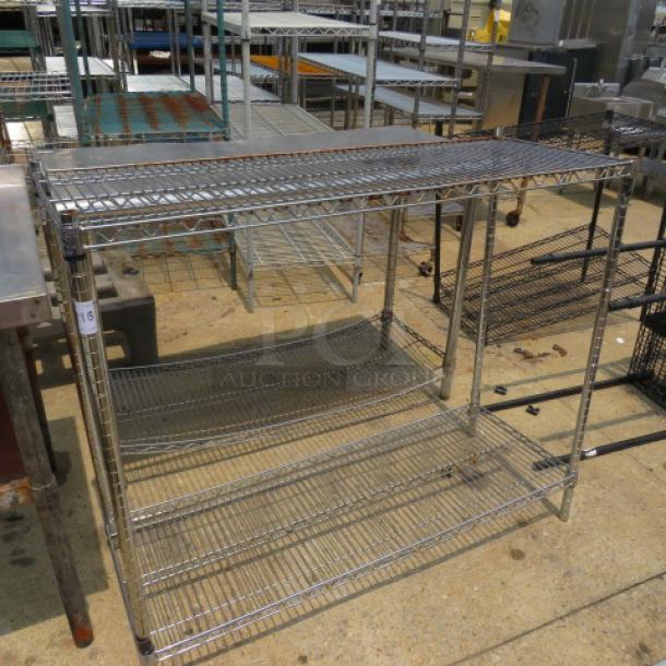 One Metro Shelf With 2 Shelves. 48X18X41 - Image 1 of 1