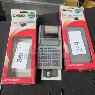 Casio Portable Printer. #HR-8L-PLUS-W. 2XBID