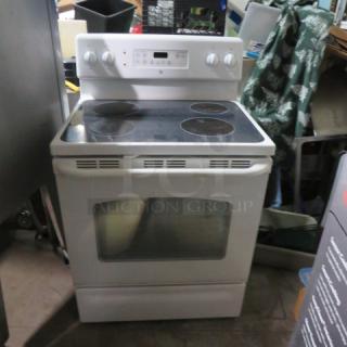 One WORKING  GE Electric  Flat Top Household Range. 30X28X48
